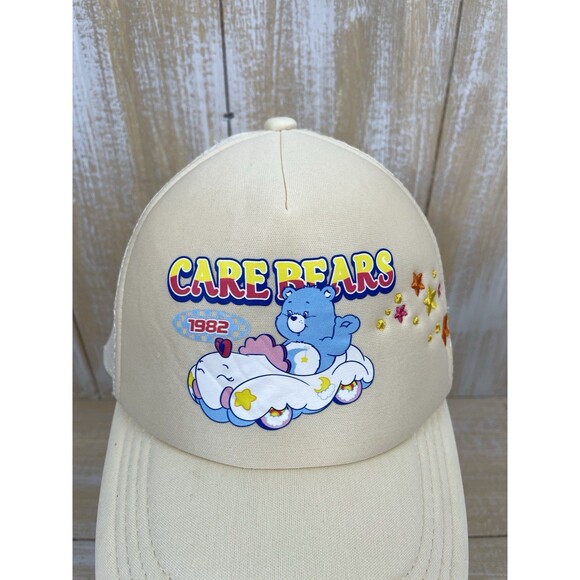 Vintage Care Bears 1982 Beige Snapback Trucker Hat Car main image 4